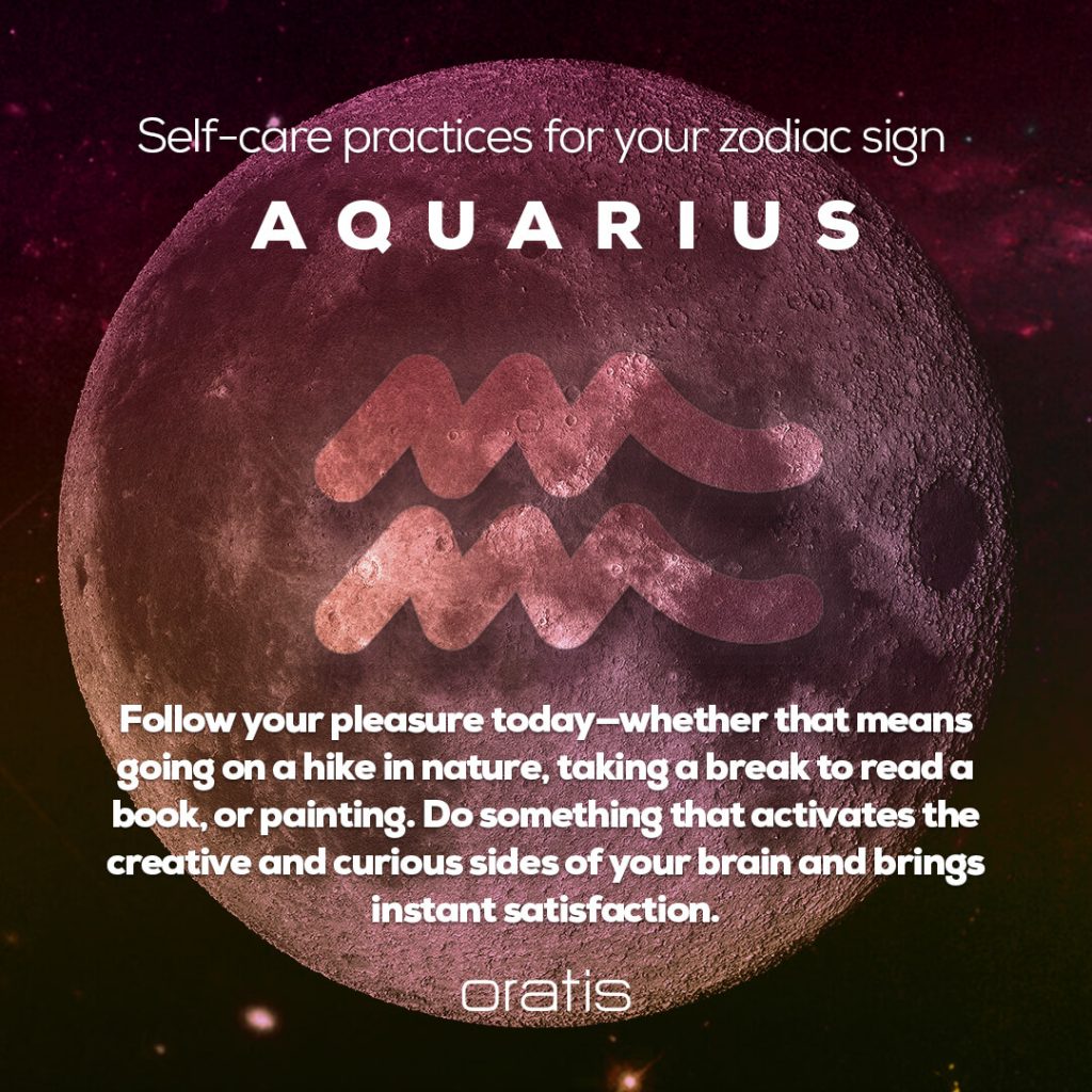 Self care practices for Aquarius