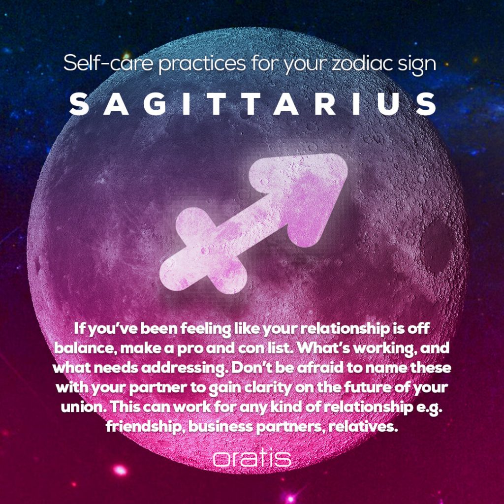 Self care practices for Sagittarius